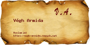 Végh Armida névjegykártya